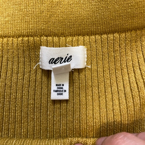 Aerie mustard sweater mini skirt Size XS - Picture 3 of 10